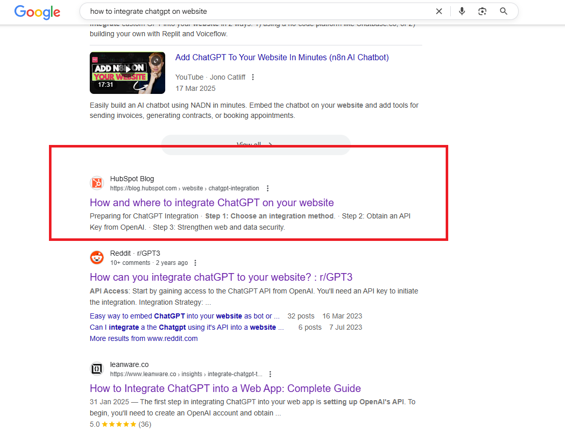 hubspot chatgpt google ranking hubspot chatgpt google ranking