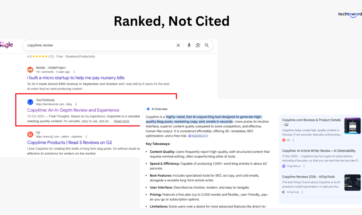 ranked but not cited , answer engine optimzation